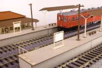 PLUM PMOA 1/80 Scale Paper kit Town Corner Accessory Series Local type island platform Extension set A（Telephone pole・Station name plate） - Scale Kits - photo 6