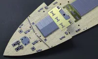 Hasegawa [QG51] 1:350 WOODEN DECK FOR 1/350 HIKAWAMARU - Kit Accessories - photo 2