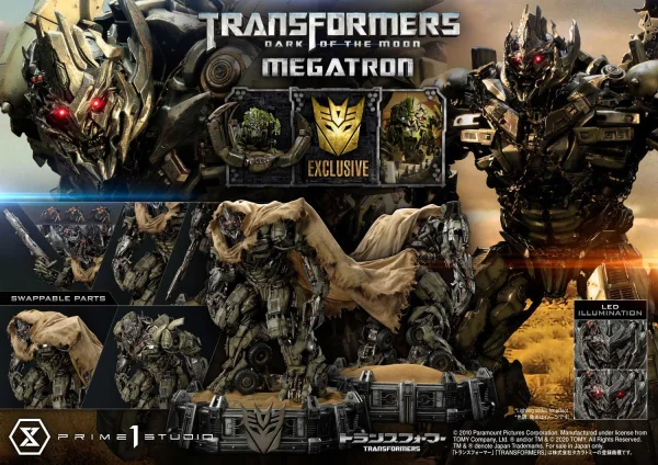 Prime 1 Studio Museum Masterline Transformers: Dark of the Moon (Film) Megatron EX Bonus Version - Transformers