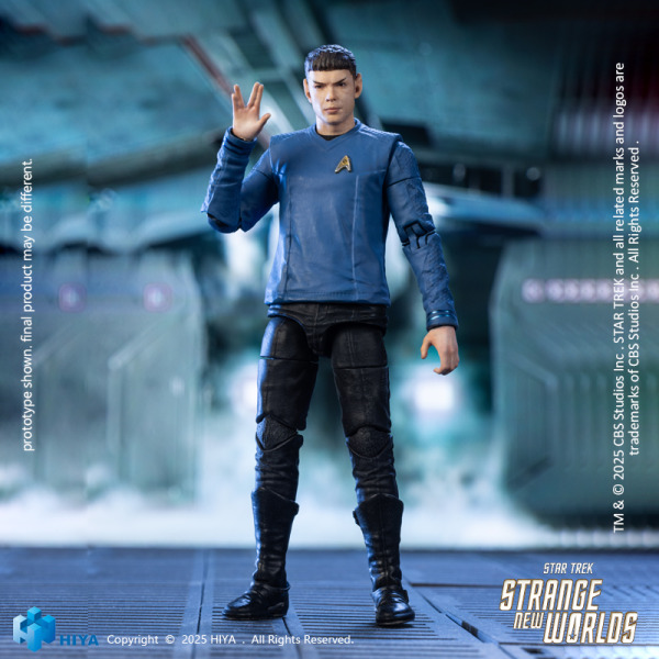 Exquisite Mini Series 1/18 Scale 4 Inch STAR TREK Strange New Worlds Spock Action Figure