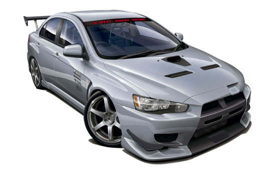 S-PACKAGE Ver.R #44 : 1/24 C-WEST LANCER EVOLUTION X (Street Ver.)