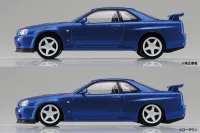 Aoshima NISSAN R34 SKYLINE GT-R CUSTOM WHEEL(BAYSIDE BLUE) - Scale Kits - photo 5