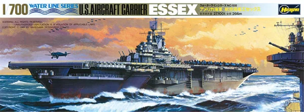 Hasegawa [707] 1:700 U.S. AIRCRAFT CARRIER ESSEX - Scale Kits