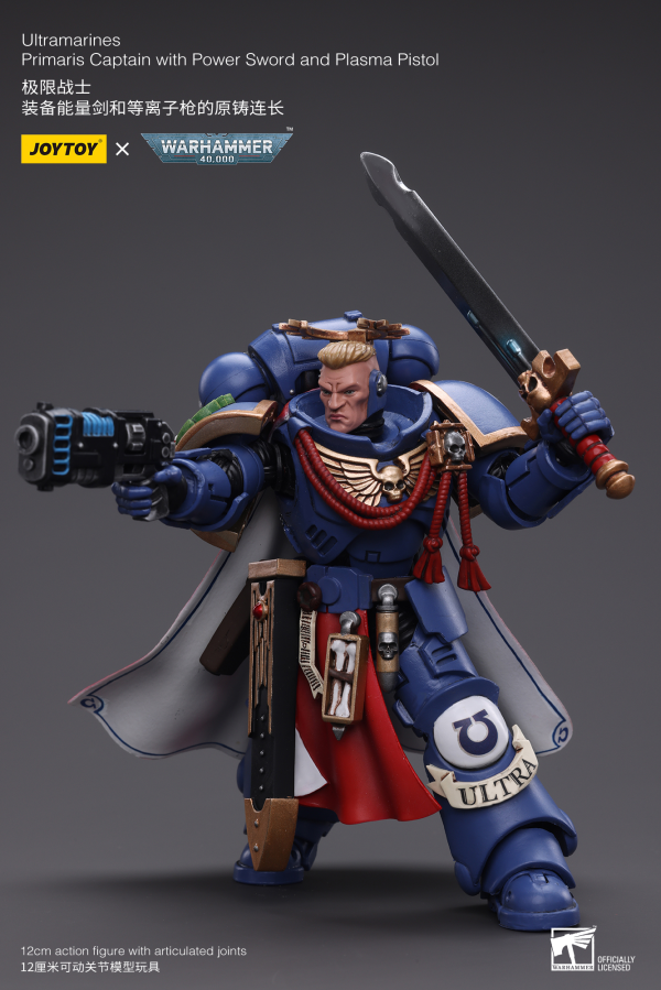 Ultramarines Primaris Captain with Power Sword and Plasma Pistol