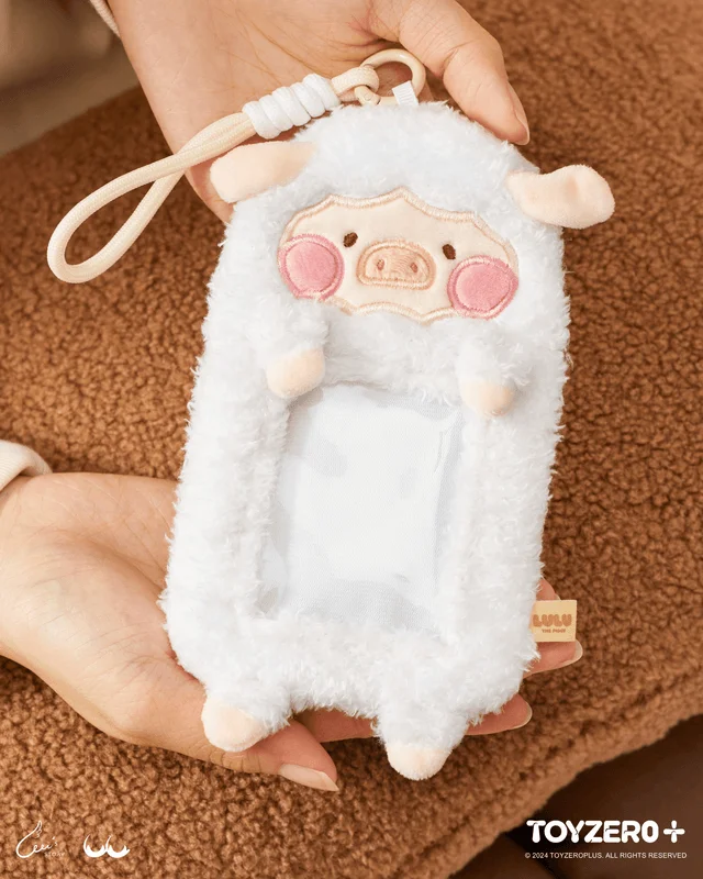 TOYZEROPLUS LuLu the Piggy Costume Series - Photocard Holder Keyring (Sheep) - LuLu The Piggy