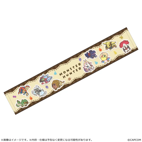 CAPCOM MONSTER HUNTER CHIBI STYLE Muffler Towel: Key Art - Monster Hunter