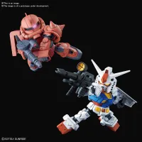 BANDAI HOBBY SD GUNDAM CROSS SILHOUETTE RX-78-2 GUNDAM & MS-06S ZAKUII - SD BB - photo 1