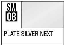GSI Creos Mr Color Super Metallic - SM08 Plate Silver (NEW) - Paints