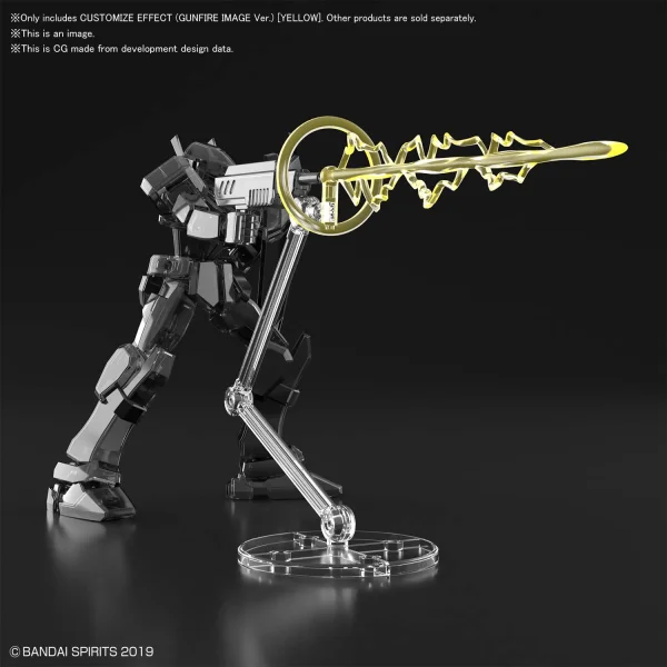 BANDAI HOBBY CUSTOMIZE EFFECT (GUNFIRE IMAGE Ver.) [YELLOW] - 30 Minutes Label