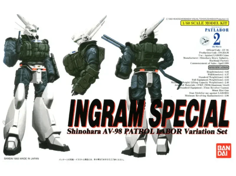 BANDAI HOBBY 1/60 Ingram Special - Mobile Police Patlabor