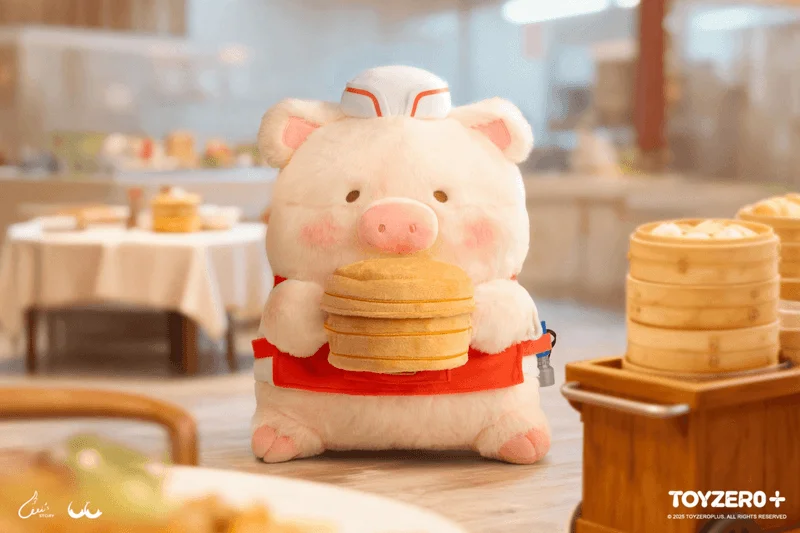 TOYZEROPLUS LuLu the Piggy Lu's Table - Tea House Staff Lu Plush - LuLu The Piggy