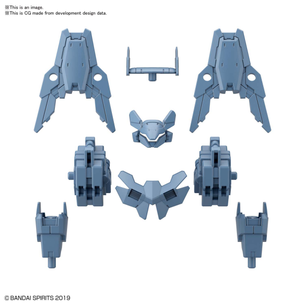 30MM 1/144 OPTION ARMOR FOR COMMANDER [CIELNOVA EXCLUSIVE/ BLUE GRAY]
