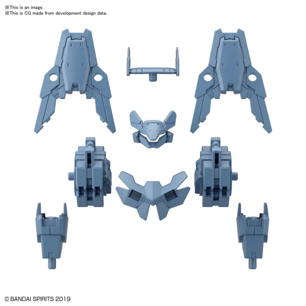 BANDAI HOBBY 30MM 1/144 OPTION ARMOR FOR COMMANDER [CIELNOVA EXCLUSIVE/ BLUE GRAY] - 30 Minutes Missions (30MM)