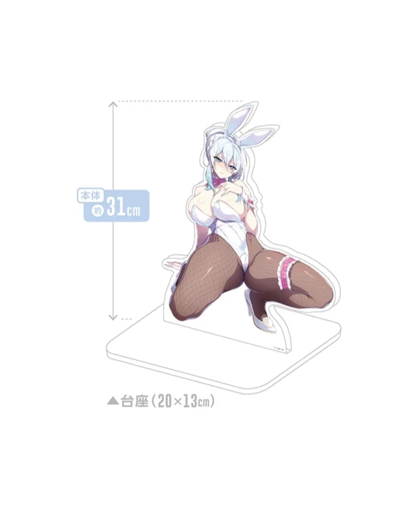 BINDing Mifuyu Yukino Bunny Ver. Acrylic Stand - Hito Tsukiai ga Nigate na Miboujin no Yukionna-san to Noroi no Yubiwa