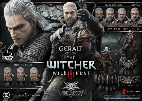 Prime 1 Studio Museum Masterline The Witcher 3: Wild Hunt Geralt of Rivia Deluxe Version - Video Games