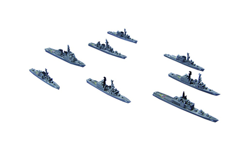 [NWC-36] 1/3000 JMSDF Escort Flotilla 3 (1998)