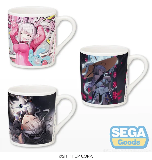 SEGA GODDESS OF VICTORY: NIKKE" PM Mug  (Pack of 7 Alice, 7 Scarlet, 8 Modernia) - GODDESS OF VICTORY: NIKKE