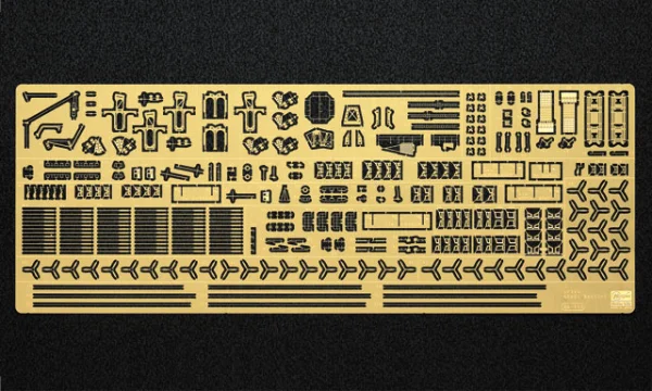 Hasegawa [QG28] 1:350 IJN AIRCRAFT CARRIER AKAGI DETAIL UP ETCHING PARTS BASIC C - Kit Accessories