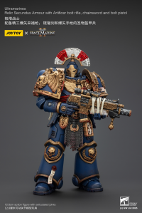 Ultramarines Relic Secundus Armour with Artificer bolt rifle, chainsword and bolt pistol 1