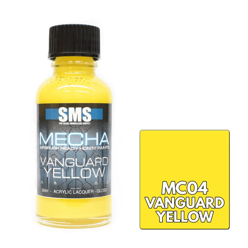 The Scale Modellers Supply (SMS) Mecha Colour VANGUARD YELLOW 30ml - Paints