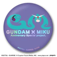 BANDAI Gundam x Miku Memorial Can Badge Set "Gundam", Bandai Shokugan Can Badge - Hatsune Miku - photo 7