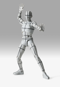 BODY-KUN-Sports- Edition-WIRE FRAME- (Gray Color Ver.) "BODY-KUN/BODY-CHAN", TAMASHII NATIONS S.H.Figuarts 5