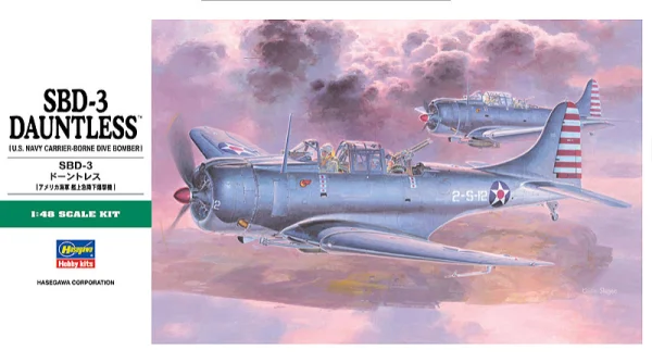 Hasegawa [JT19] 1:48 SBD-3 DAUNTLESS - Scale Kits