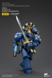Ultramarines MK VI Tactical Squad Sergeant with Plasma Pistol and Power Sword 7