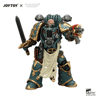 Sons of Horus Maloghurst the Twisted, the Warmaster's Equerry with Legion Standard and Banestrike Bolter 9