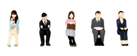 1/80 Scale super minifigure series9 That Day's Office Worker Set 2 1