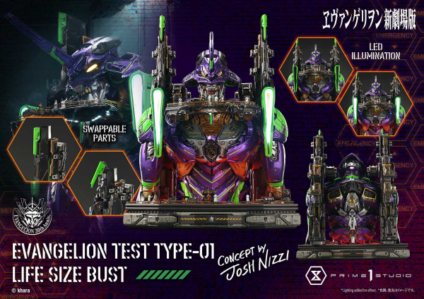 Life Size Bust Evangelion Test Type-01 (Concept By Josh Nizzi)