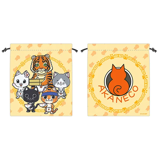 16 directions Ramen Akaneko Drawstring Pouch All Characters - Ramen Akaneko