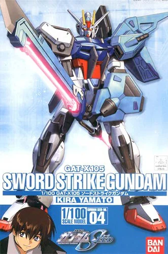 BANDAI HOBBY HG 1/100 #04 Sword Strike Gundam - Mobile Suit Gundam SEED