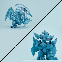 MEGATOON Yu-Gi-Oh！ Blue Eyes White Dragon＆Obelisk the Tormentor set 【with gift】 4