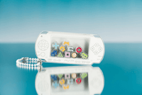 PSP™ (PlayStation™Portable) Rattle Acrylic Keychain: White Ver. 4