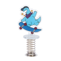 Gal & Dino Rocking Acrylic Stand Skateboarding 2