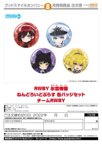 GOOD SMILE COMPANY RWBY: Ice Queendom Nendoroid Plus Pinback Button Set (Team RWBY) - RWBY: Ice Queendom - photo 3