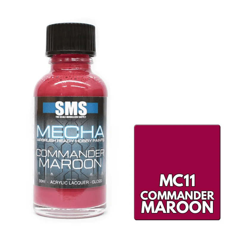 The Scale Modellers Supply (SMS) Mecha Colour COMMANDER MAROON 30ml - Paints