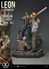 Ultimate Premium Masterline Resident Evil 4 Leon S. Kennedy versus Chainsaw Villager 37