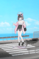 Blue Archive Holiday Saunter Series Acrylic Stand (KAZUSA) 3