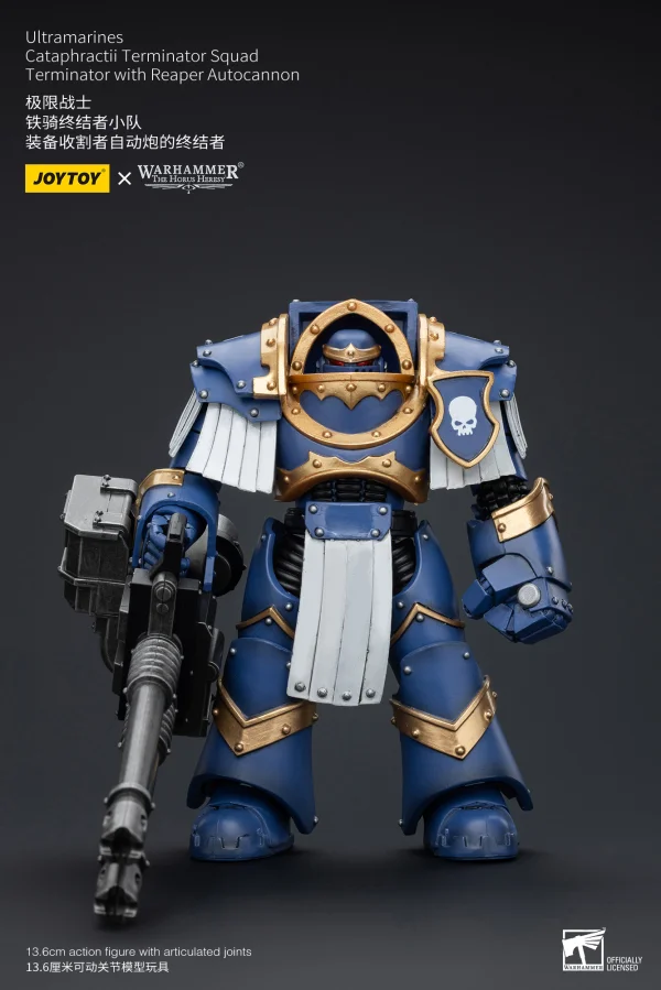JOYTOY Ultramarines Cataphractii Terminator Squad Terminator with Reaper Autocannon - Warhammer 40K