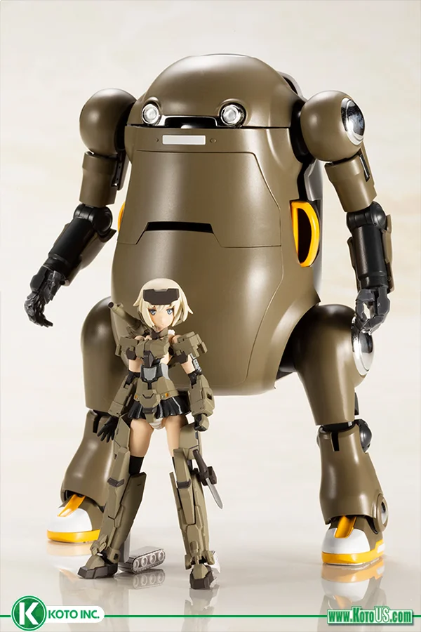 KOTOBUKIYA FRAME ARMS GIRL GOURAI with 20 MechatroWeGo "BROWN" HANDSCALE GIRL - Frame Arms Girl