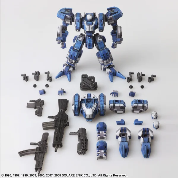 FRONT MISSION STRUCTURE ARTS 1/72 Scale Plastic Model Kit Series Vol 4 ZENITH DV WHITE COLOR VARIANT 4 Unit Set