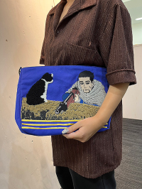 Golden Kamuy Sagara Embroidery Handbag Sugimoto & Asirpa 5