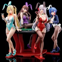 Hakoiri-musume Sakuya Sieglinde wearing lapis lazuli blue bunny costume with Nip Slip Gimmick System - The Demon Sword Master of Excalibur Academy - photo 16
