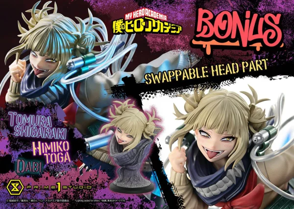 Prime 1 Studio Ultimate Premium Masterline My Hero Academia Tomura Shigaraki,Dabi,Himiko Toga DX Bonus Version - My Hero Academia