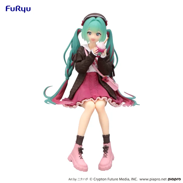 FuRyu Hatsune Miku　Noodle Stopper Figure -Autumn Date Pink Color ver.- - Hatsune Miku