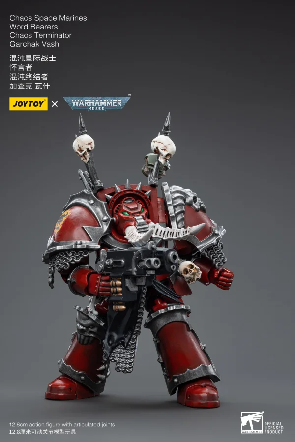 JOYTOY Chaos Space Marines Word Bearers Chaos Terminator Garchak Vash - Warhammer 40K