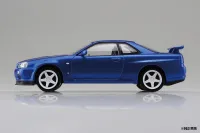 Aoshima NISSAN R34 SKYLINE GT-R CUSTOM WHEEL(BAYSIDE BLUE) - Scale Kits - photo 3