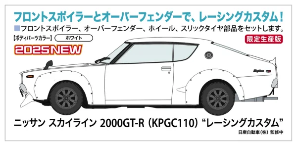 Hasegawa 1/24 NISSAN SKYLINE 2000GT-R (KPGC110) RACING CUSTOM - Scale Kits